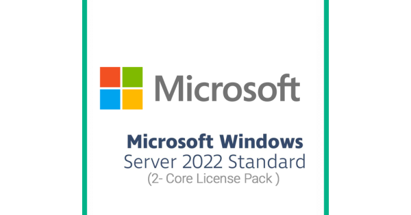 Microsoft Windows Server 2022 Standard 2 Core License Pack Kalıcı Lisans 1584